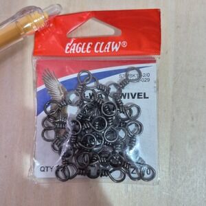 Eagle Claw 3-Way Swivel 2/0 Size Black 12 Pack S3WBK12-2/0 Fishing Tackle